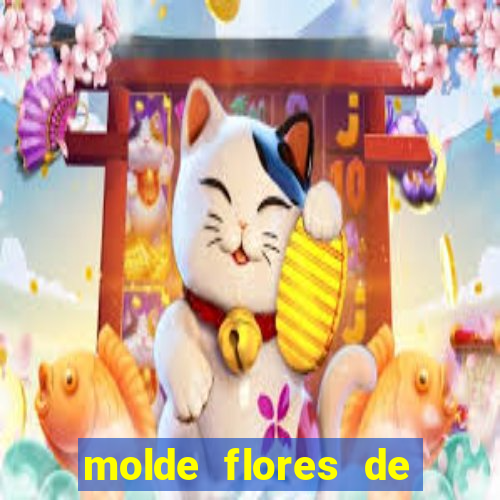 molde flores de papel para imprimir